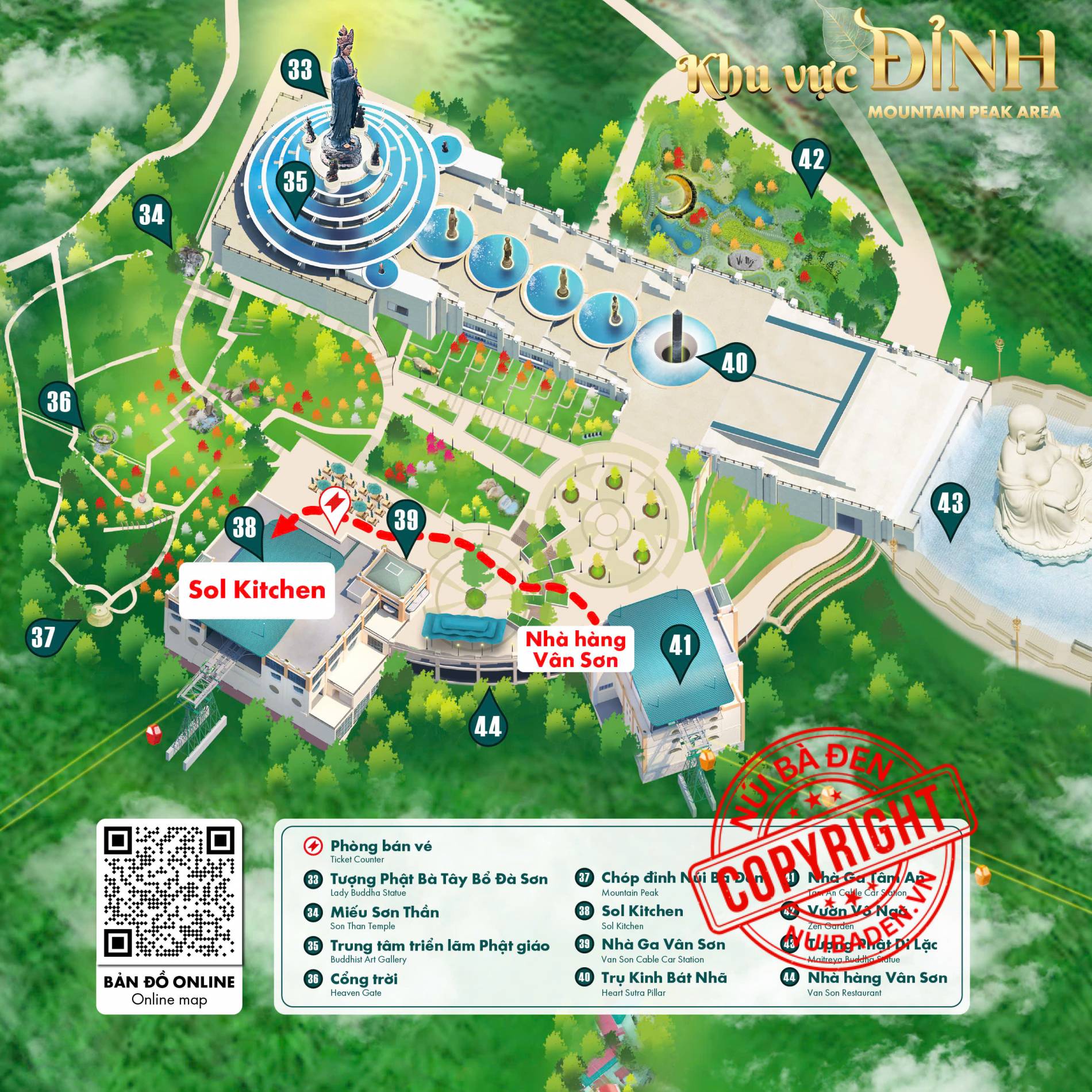 Nhà hàng Sol Kitchen Núi Bà Đen Tạm Thời Là Địa Điểm Phục Vụ Buffet Thay Thế Nhà Hàng Vân Sơn